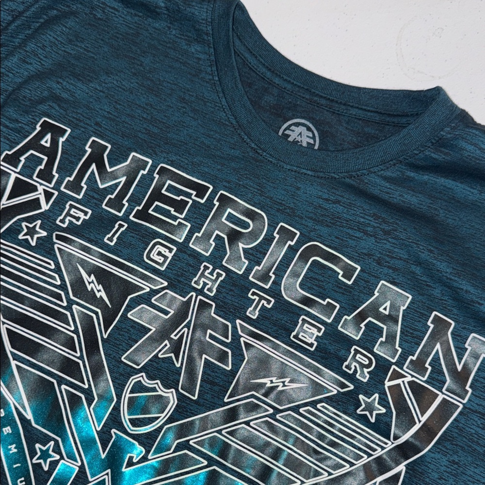 American Fighter Teal Graphic Tee
